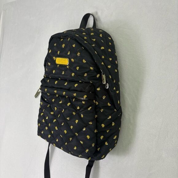 Marc‎ by Marc Jacobs Black with Lemon Print Quilted Backpack main image 12